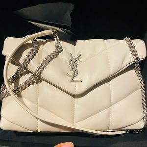 YSL puffer toy bag in leather